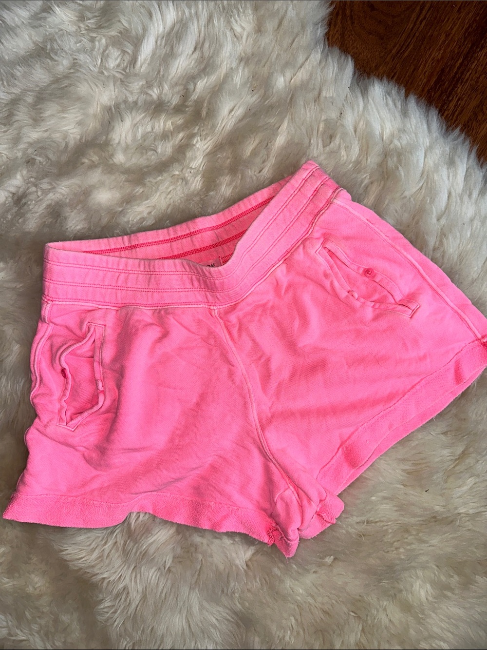 aerie Hot Pink Athletic Lounge Shorts